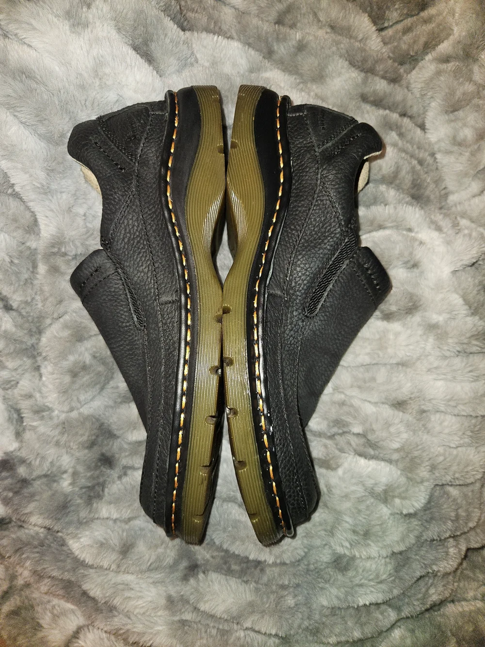 Dr. Martens Black Slip-On Leather Loafers